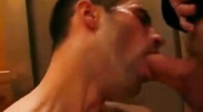 Huge cock blow job and facial