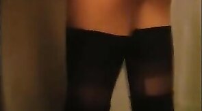 Slutty Sissy Tease & Spank in Stockings