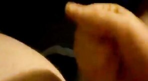 Chubby uncut guy jerking off