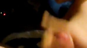 Chubby uncut guy jerking off