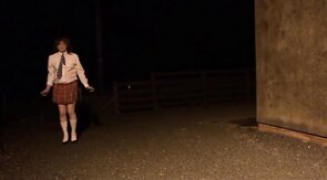 sissy schoolgirl cathy goes outside