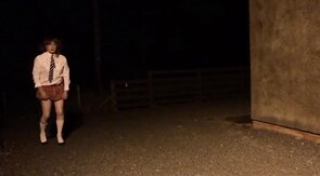 sissy schoolgirl cathy goes outside