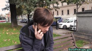 Euro picked up stud POV barebacked and creampied by str