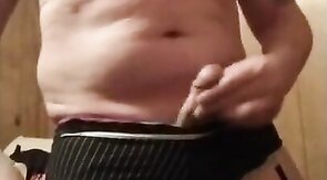 New me cumming wearing bra and panties