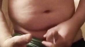 New me cumming wearing bra and panties