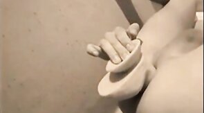 Big dildo balls deep in twink