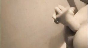 Big dildo balls deep in twink