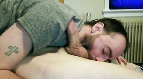 Super Bowl Sucking Twink Boyfriend's Cock