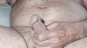 Grandpa is naughty in cam
