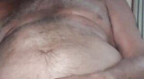 Grandpa is naughty in cam