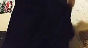 Trans moaning as she rides her toy