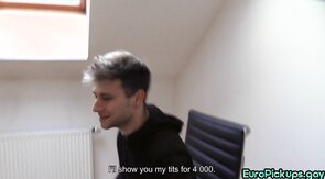 Skinny Euro twink pickedup and POV fucked in ass 4 mone