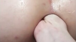 Valentines night ass fisting for him