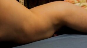 Bed humping condom fill cum