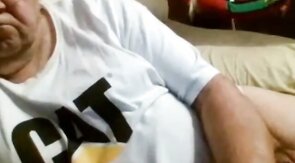 old man jerking in chat