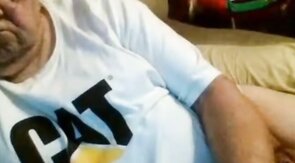 old man jerking in chat