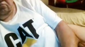 old man jerking in chat
