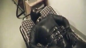 Rubberboy in Bondage for the night