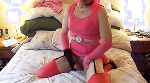 Pink Sissy Masturbates
