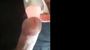 Womanizer male moaning intense orgasm