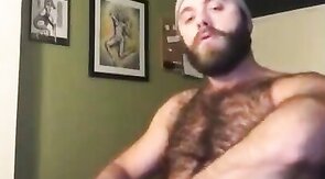 Hairy Lumberjack Shows Off his Cock ( No Cum )