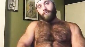 Hairy Lumberjack Shows Off his Cock ( No Cum )