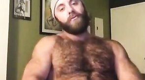 Hairy Lumberjack Shows Off his Cock ( No Cum )