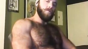 Hairy Lumberjack Shows Off his Cock ( No Cum )