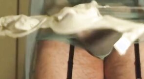 Belted Pad or Bra in my see-thru panties - Hmm? Crossdresser