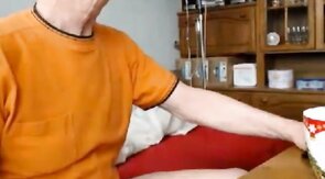 grandpa jerk off his cock