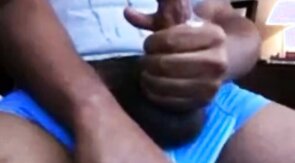 Verbal Hung Black Stud Jerk Off & Cum