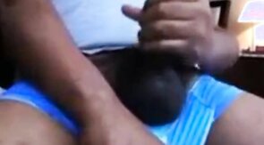 Verbal Hung Black Stud Jerk Off & Cum