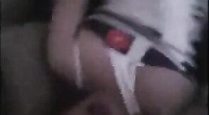 Asian Sissy wanking in bed