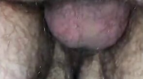 Bareback bottom gets a load