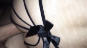 Sissy cums while being fucked