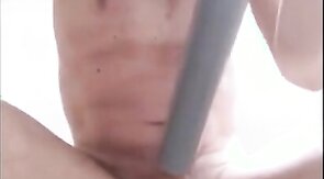 sucking my dick with my vacuumcleaner with handsfree cumshot