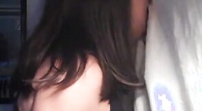 Amateur CD sucks Black cock at gloryhole