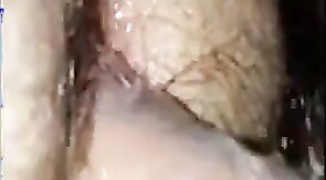 POV hairy chub bottom getting fucked not by daddy in hallway