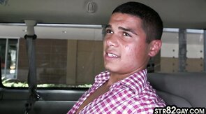 Tricked n picked up str8 stud fucks gay ass in van till