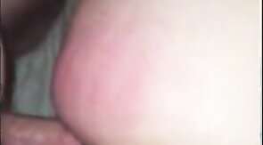 Daddy dick stretching tiny buttonhole to breaking