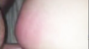 Daddy dick stretching tiny buttonhole to breaking