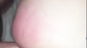 Daddy dick stretching tiny buttonhole to breaking