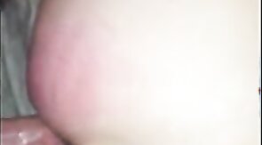 Daddy dick stretching tiny buttonhole to breaking