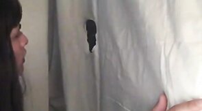 Amateur CD sucks another load at gloryhole