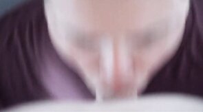 Buddy deep throating and face fucking my big cock on poppers