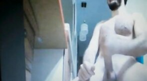 bearded hairy daddy huge cock