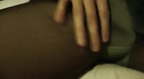 Crossdresser sissy ripping pantyhose with cumshot. CD trap