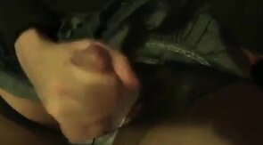 Crossdresser sissy ripping pantyhose with cumshot. CD trap