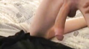 Boy with cut and shaved bender squirts sperm