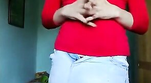 Cross-dressing striptease